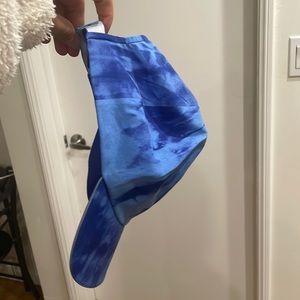Lululemon blue tie die womens running hat.